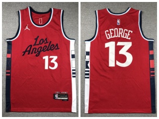 Los Angeles Clippers #13 Paul George 2024 Jersey Red