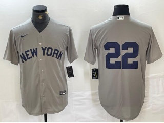 New York Yankees #22 Field Of Dreams Cool Base Jersey Grey