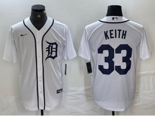 Detroit Tigers #33 Colt Keith Cool Base Jersey White
