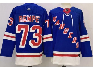 New York Rangers #73 Matt Rempe Jersey Blue