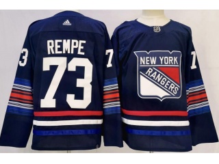 New York Rangers #73 Matt Rempe 2024 Alternate Jersey Navy Blue