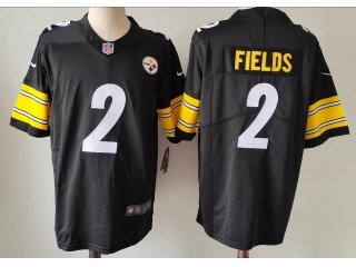 Pittsburgh Steelers #2 Justin Fields Limited Jersey Black