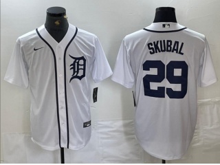 Detroit Tigers #29 Tarik Skubal Cool Base Jersey White