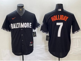 Baltimore Orioles #7 Jackson Holliday City Cool Base Jersey Black