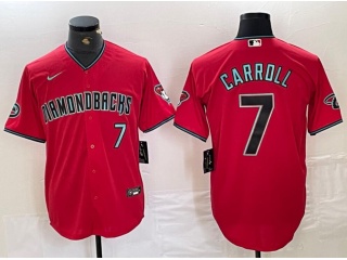 Arizona Diamondbacks #7 Corbin Carroll Cool Base Jersey Red 