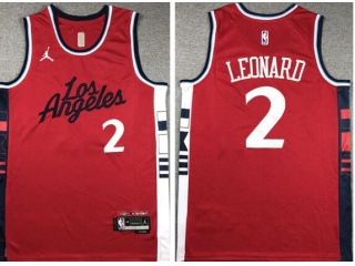 Los Angeles Clippers #2 Kawhi Leonard 2024 Jersey Red 