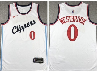 Los Angeles Clippers #0 Russell Westbrook 2024 Jersey White