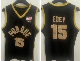 Purdue Boilermakers #15 Zach Edey Jersey Black