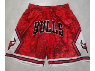 Chicago Bulls Dragon Year Mitchell Ness Shorts Red
