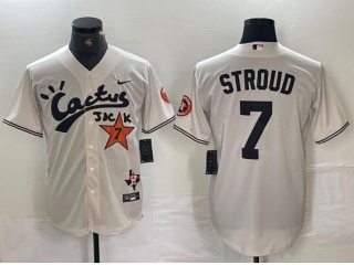 Houston Astros #7 C.J. Stroud Cactus Jack HBCU Classic Jersey White