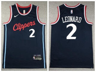 Los Angeles Clippers #2 Kawhi Leonard 2024 Jersey Navy Blue