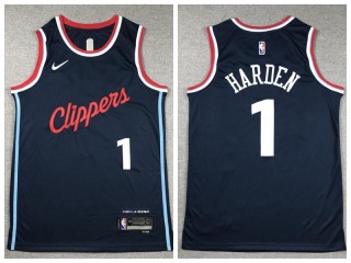 Los Angeles Clippers #1 James Harden 2024 Jersey Navy Blue