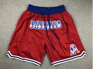 New England Patriots Just Don Shorts Red