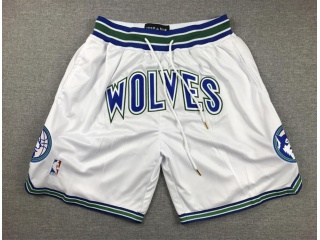 Minnesota Timberwolves Throwback Short White Classic