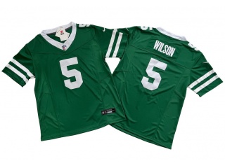 New York Jets #5 Garrett Wilson Vapor F.U.S.E. Limited Jersey Legacy Green