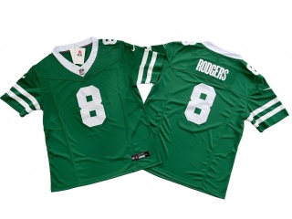 New York Jets #8 Aaron Rodgers Vapor F.U.S.E. Limited Jersey Legacy Green