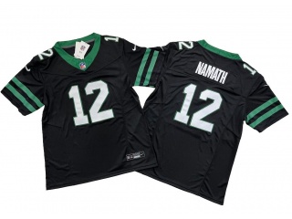 New York Jets #12 Joe Namath Vapor F.U.S.E. Limited Jersey Legacy Black