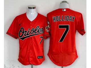 Baltimore Orioles #7 Jackson Holliday Flexbase Jersey Orange