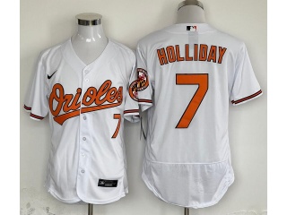 Baltimore Orioles #7 Jackson Holliday Flexbase Jersey White