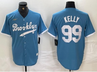 Los Angeles Dodgers #99 Joe Kelly Cooperstown Collection Jersey Light Blue