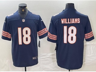 Chicago Bears #18 Caleb Williams Vapor Limited Jersey Blue