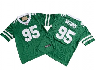 New York Jets #95 Quinnen Williams Vapor F.U.S.E. Limited Jersey Legacy Green