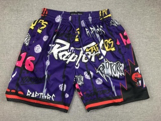 Toronto Raptors Graffiti Short Purple