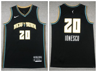 New York Liberty #20 Sabrina Lonescu Jersey Black