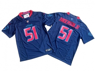 Nike Houston Texans #51 Will Anderson Jr. 2nd Alternate Vapor F.U.S.E. Limited Jersey Navy Blue