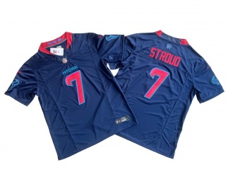Nike Houston Texans #7 C.J. Stroud 2nd Alternate Vapor F.U.S.E. Limited Jersey Navy Blue