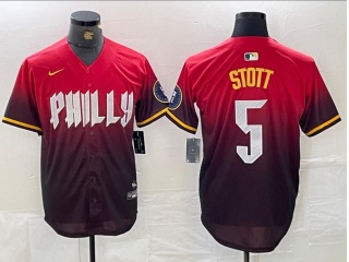 Philadelphia Phillies #5 Bryson Stott City Cool Base Jersey Red