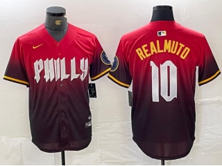 Philadelphia Phillies #10 J.T. Realmuto City Cool Base Jersey Red