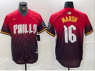 Philadelphia Phillies #16 Brandon Marsh City Cool Base Jersey Red