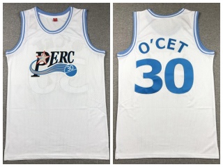 #30 Perc O'Cet Movie Basketball Jersey White
