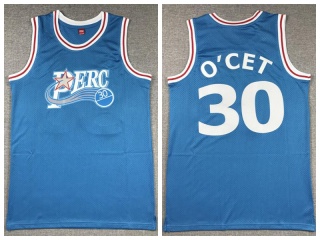 #30 Perc O'Cet Movie Basketball Jersey Baby Blue