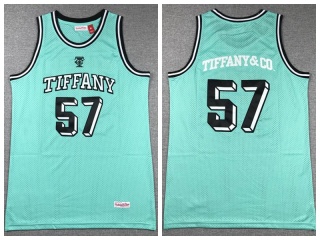 #57 Tiffany & Co. x Mitchell & Ness Basketball Jersey Teal