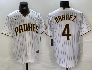 San Diego Padres #4 Luis Arraez Cool Base Jersey White