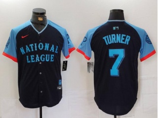 Philadelphia Phillies #7 Trea Turner 2024 MLB All-Star Game Limited Player Jersey Navy Blue