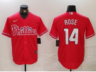 Philadelphia Phillies #14 Pete Rose Cool Base Jersey Red