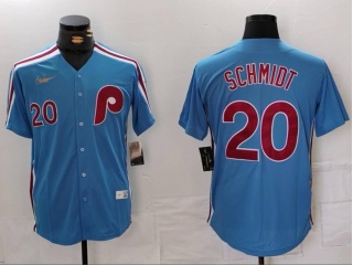Philadelphia Phillies #20 Mike Schmidt Nike Cooperstown Collection Player Jersey Blue