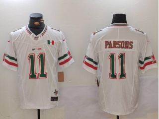 Dallas Cowboys #11 Micah Parsons Mexico Edition Jersey White