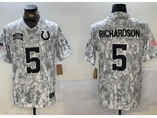 Indianapolis Colts #5 Anthony Richardson 2024 Salute to Service Limited Jersey Arctic Camo