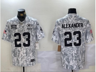 Green Bay Packers #23 Jaire Alexander 2024 Salute to Service Limited Jersey Arctic Camo