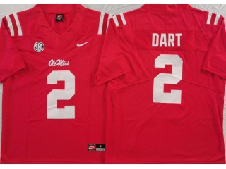 Ole Miss Rebels #2 Jaxson Dart Vapor Limited Jersey Red