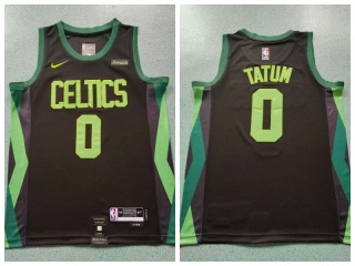 Boston Celtics #0 Jayson Tatum 2024-25 City Editon Jersey Black