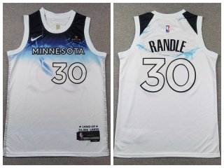 Minnesota Timberwolves #30 Julius Randle 2024-25 City Jersey White