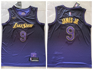 Los Angeles Lakers #9 Bronny James Jr. 2024-25 City Edition Jersey Purple