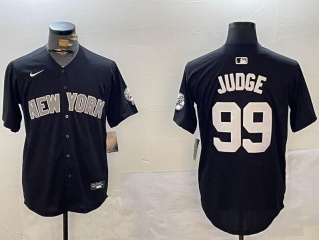 New York Yankees #99 Aaron Judge Fashion Jersey Black