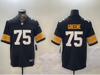 Pittsburgh Steelers #75 Joe Greene New Style Vapor Limited Jersey Black