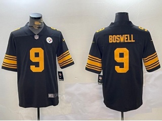 Pittsburgh Steelers #9 Chris Boswell Color Rush Limited Jersey Black